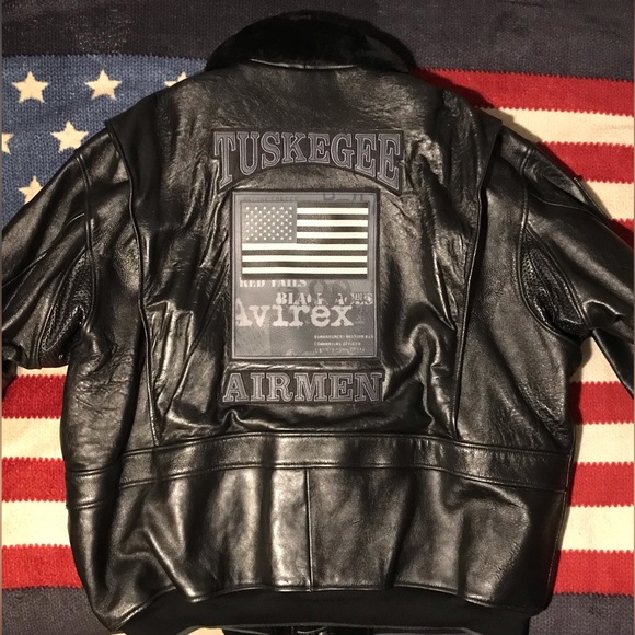 Vintage 2002 AVIREX NY TUSKEGEE AIRMEN BOMBER LEATHER Jacket 3XL RECEIPT Supreme - Picture 13 of 16